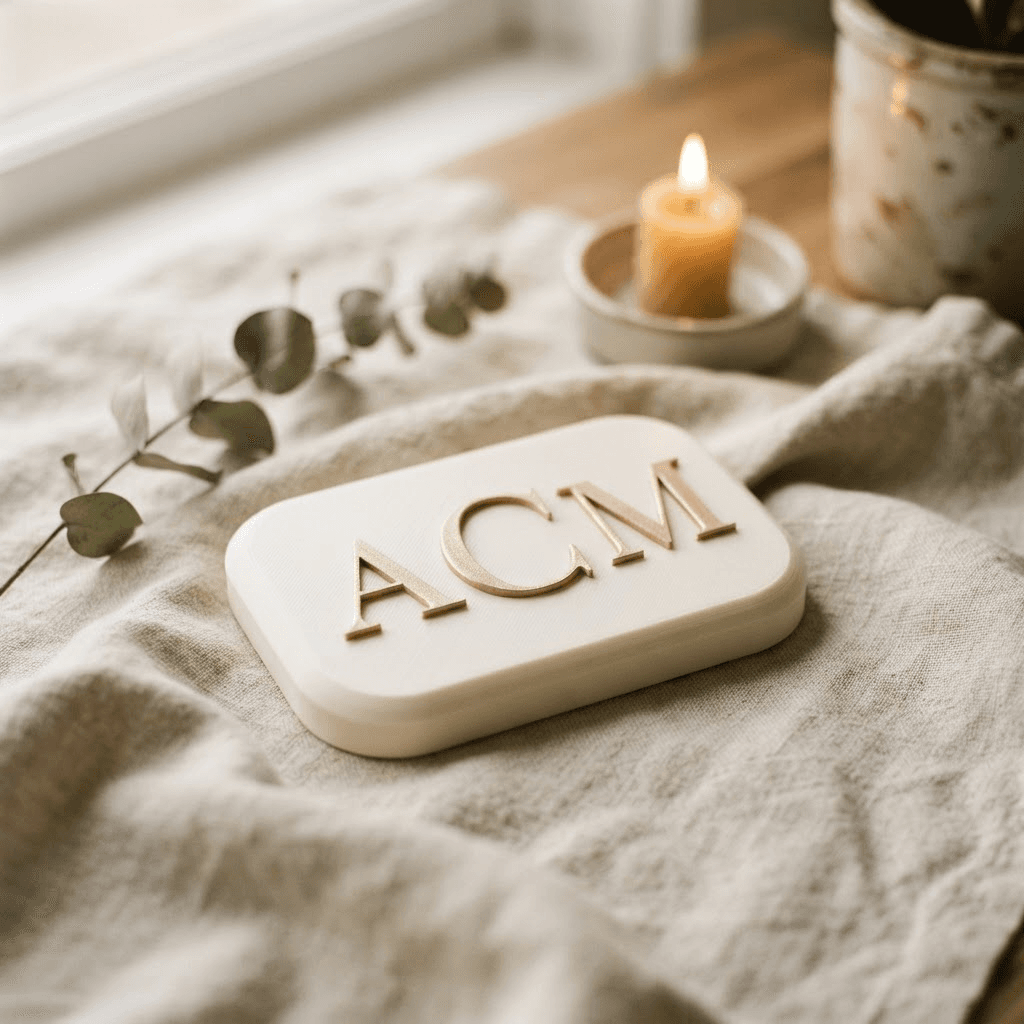 Custom monogram piece