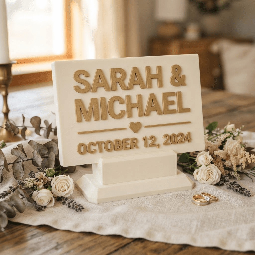 Custom wedding keepsake