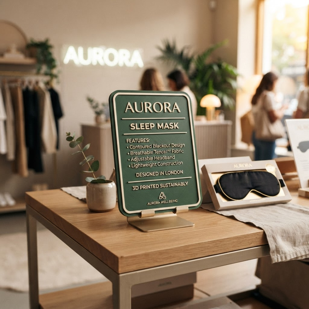 Product demo plaque