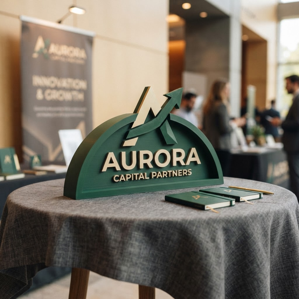 Tabletop logo display