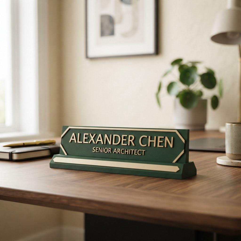 Custom 3D printed first home keepsake plaque